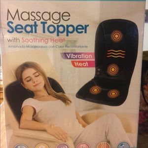 Massage and heat chair pad